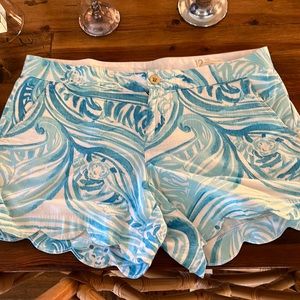 Lily Pulitzer floral ruffle shorts